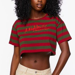 A Nightmare On Elm Street Cropped Tee size small gently worn